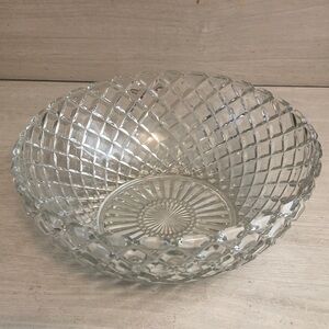 Anchor Hocking's Waterford Clear 8 1/4" Sparkling Glass Serving Bowl